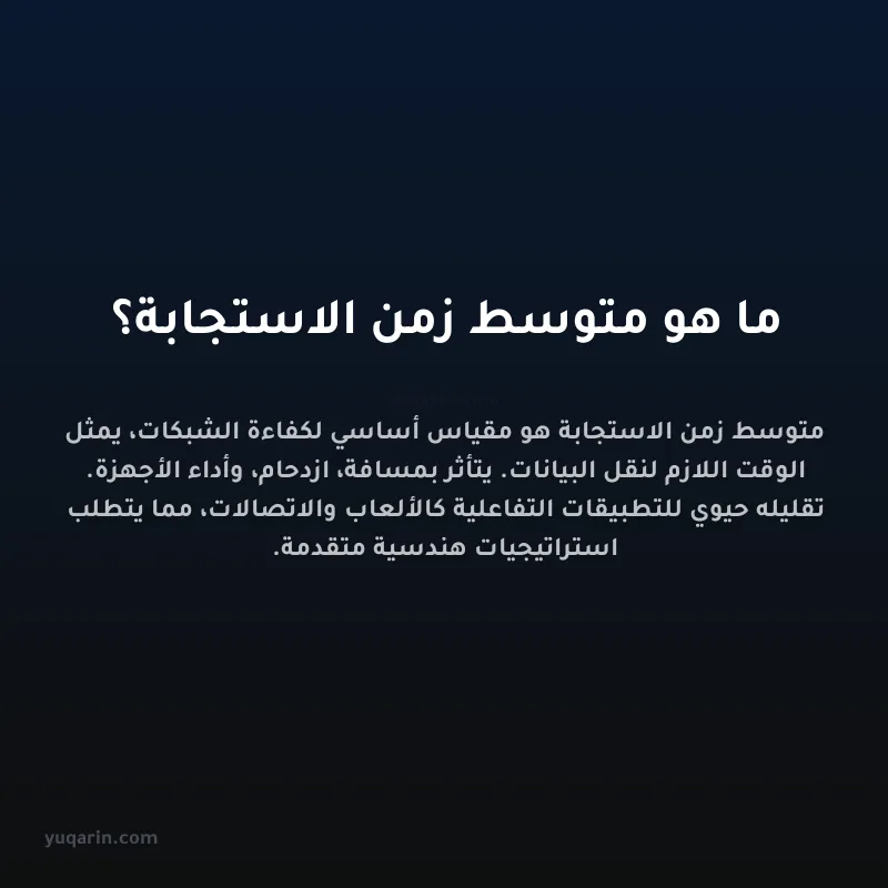 ما هو متوسط زمن الاستجابة؟