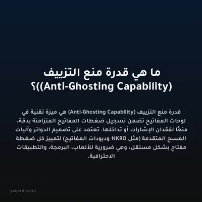 ما هي قدرة منع التزييف (Anti-Ghosting Capability)؟