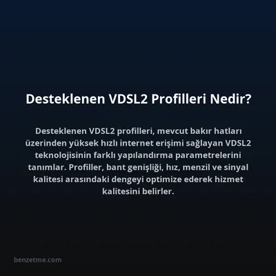 Desteklenen VDSL2 Profilleri Nedir?