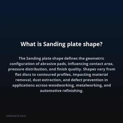 What is Sanding plate shape?