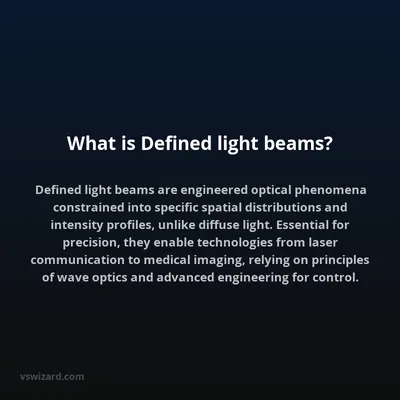 What is Defined light beams?