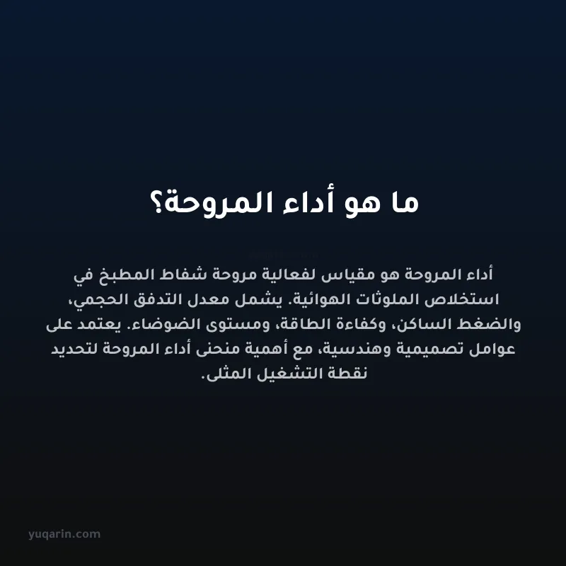 ما هو أداء المروحة؟