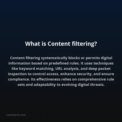 What is Content filtering?