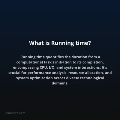 What is Running time?