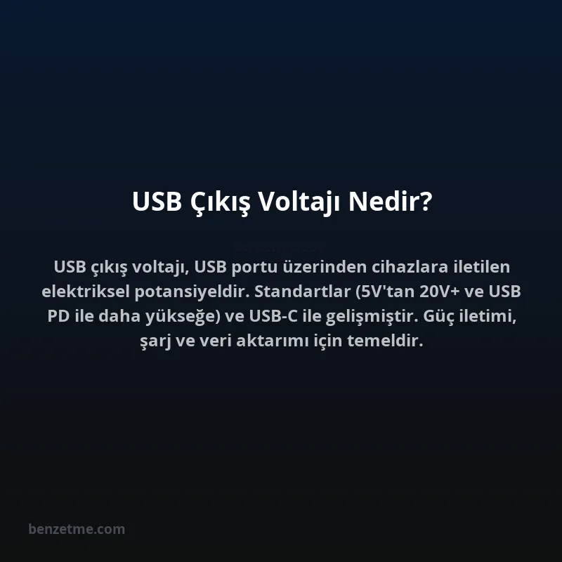 USB Çıkış Voltajı Nedir?