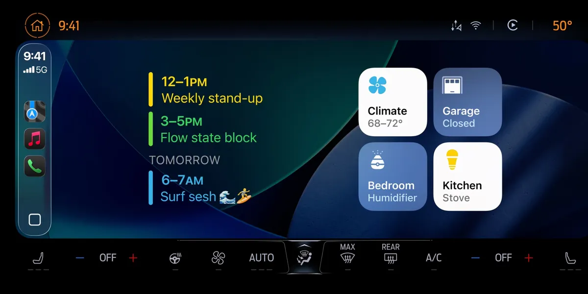 آبل تفتح الباب أمام تطبيقات الذكاء الاصطناعي والفيديو في نظام CarPlay