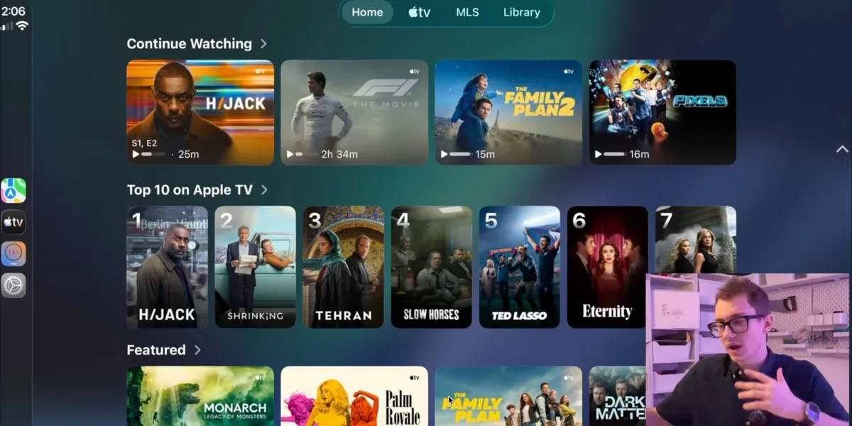 آبل تفتح الباب أمام تطبيقات الذكاء الاصطناعي والفيديو في نظام CarPlay