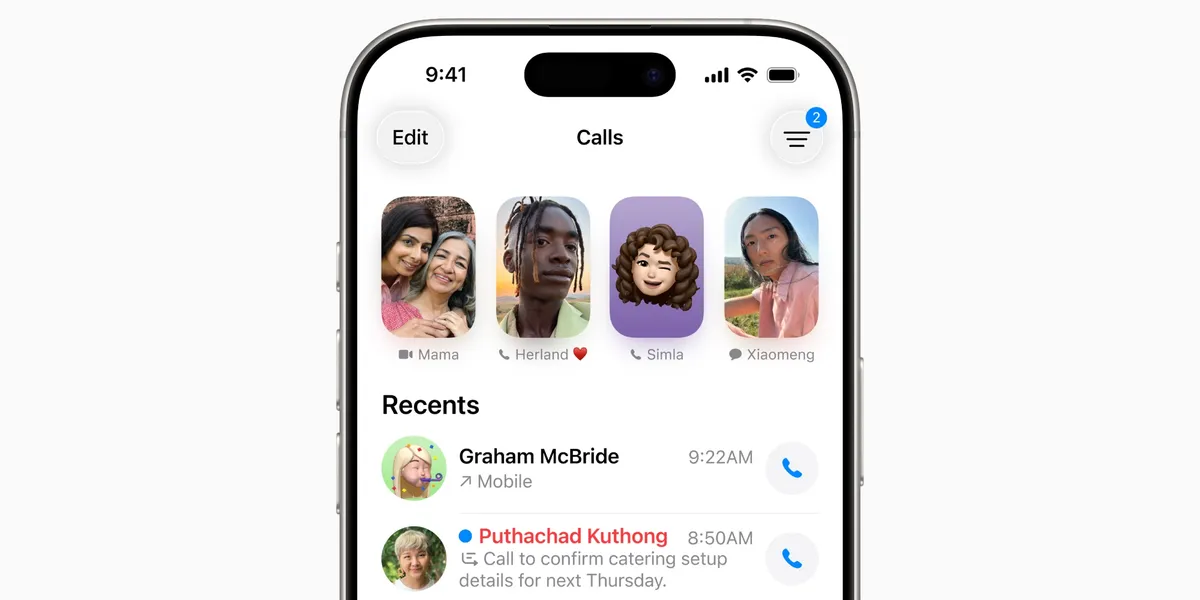 تحديث iOS 26 يعزز تجربة المكالمات بتحسينات ذكية في تطبيق الهاتف