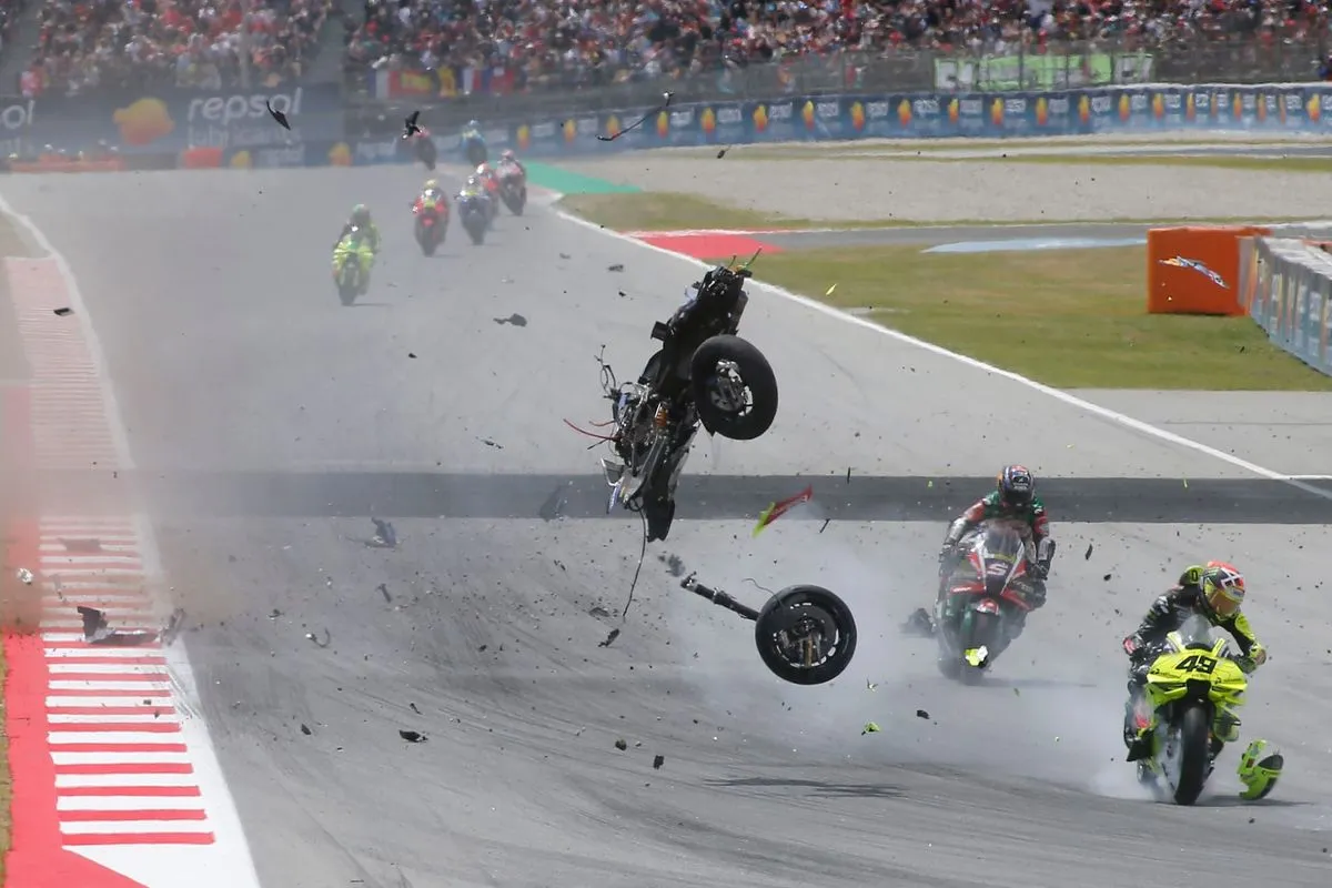 Alex Marquez Suffers Fractured Vertebra and Collarbone in Catalan Grand Prix Crash