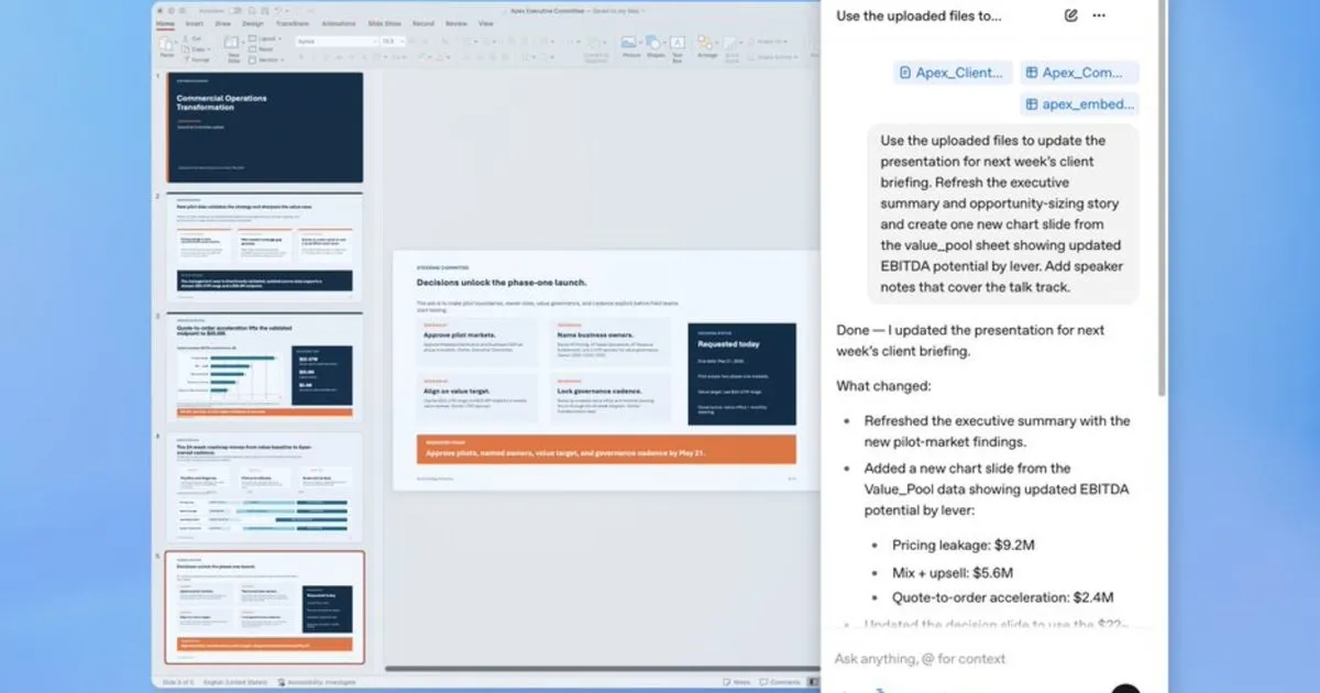 ChatGPT Artık PowerPoint İçinde: Sunum Hazırlama Süreçlerini Dönüştürüyor