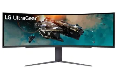 مقارنة Dell E2220H {request()->input('language_config')['common']['with']} Lg Ultragear 49Gr85Dc Dqhd
