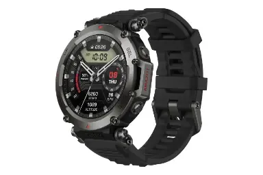 مقارنة Amazfit T Rex Ultra {request()->input('language_config')['common']['with']} Mobvoi Ticwatch E2