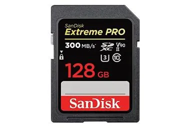 صورة Sandisk Extreme Pro V90 Sdxc Class 10 Uhs I U3 128Gb