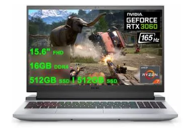صورة Dell G15 Ryzen Edition Ryzen 7 5800H Rtx 3060 16Gb 512Gb