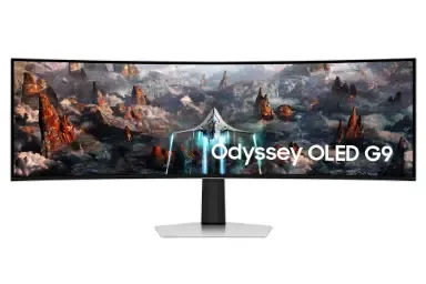 مقارنة Samsung Odyssey Oled G9 G93Sc S49Cg934S Dqhd {request()->input('language_config')['common']['with']} شاشة سامسونج S24F356FHU مقاس 23.5 بوصة