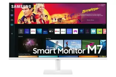 مقارنة شاشة سامسونج S24E650BW مقاس 24 بوصة {request()->input('language_config')['common']['with']} Samsung Smart Monitor M7 4K Uhd