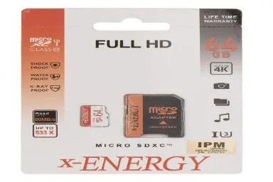 صورة X Energy Ipm Microsdxc Class Uhs I U3 64 Gb