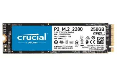 مقارنة Crucial P2 Nvme M2 250Gb {request()->input('language_config')['common']['with']} Seagate BarraCuda Q1 محرك أقراص صلبة داخلي