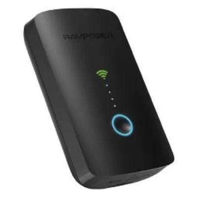 RAVPower FileHub N300 RP-WD03 بسعة 6000 مللي أمبير مع شحن لاسلكي