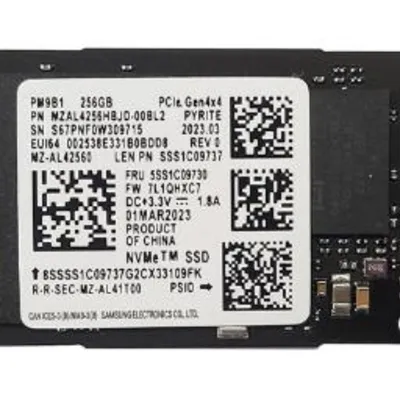 Samsung PM9B1 NVMe M.2 2242 بسعة 256 جيجابايت