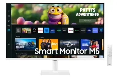 مقارنة Asus Va249He {request()->input('language_config')['common']['with']} Samsung White Smart Monitor M5 S32Cm501En Fhd