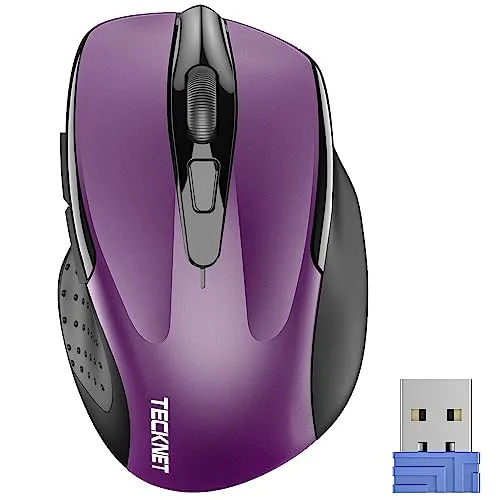 مقارنة Msi Clutch Gm41 Lightweight V2 {request()->input('language_config')['common']['with']} TeckNet 2.4G Ergonomic Wireless Mouse Purple