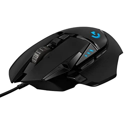 مقارنة Logitech G502 Hero Gaming Mouse Black {request()->input('language_config')['common']['with']} Msi Clutch Gm41 Lightweight V2