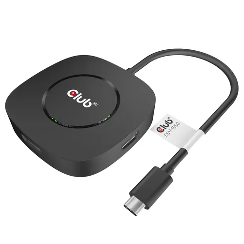 صورة محول CLUB3D USB-C 3.2 Gen 1 MST Hub DisplayPort 1.4 لشاشات ثلاثية