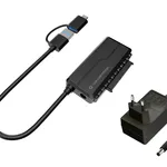 محول Conceptronic ABBY21B USB 3.0 إلى SATA مع محول طاقة