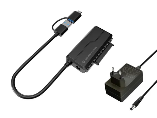 صورة محول Conceptronic ABBY21B USB 3.0 إلى SATA مع محول طاقة