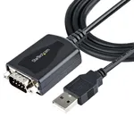 كابل StarTech.com USB إلى تسلسلي بطول 1 متر (3 قدم) مع الاحتفاظ بمنفذ COM