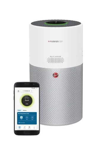 مقارنة منقي هواء هوفر H-PURIFIER 300 الذكي مع منقي هواء هوفر H-PURIFIER 500 الذكي مع موزع روائح