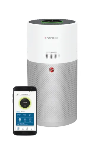 مقارنة منقي هواء هوفر H-PURIFIER 300 الذكي مع منقي هواء هوفر H-PURIFIER 500 الذكي مع موزع روائح