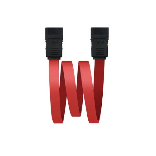 صورة كابل ساتا نانوكيبل 1 متر، أسود/أحمر، 10.18.0102