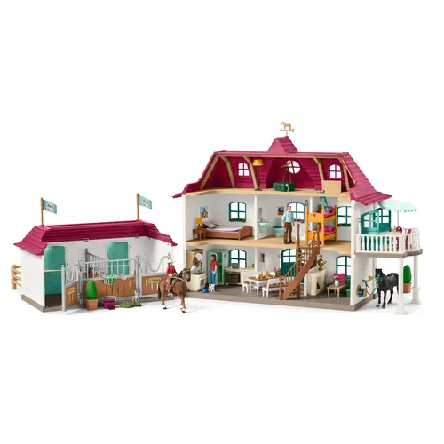 صورة إسطبل خيول كبير من schleich HORSE CLUB مع منزل وإسطبل