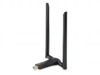 صورة محول شبكة USB لاسلكي ثنائي النطاق LevelOne AC1200