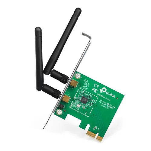 صورة محول واي فاي لاسلكي TP-Link N300 PCI Express مع شريحة منخفضة