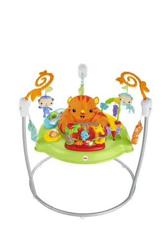 مقارنة نطاطة أطفال فيشر برايس طراز غابة الأمطار الصاخبة مع Baby Einstein Neptune's Ocean Discovery Jumper