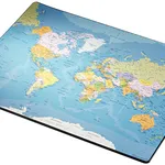 حصيرة مكتب Esselte مع خريطة العالم، 40x53 سم