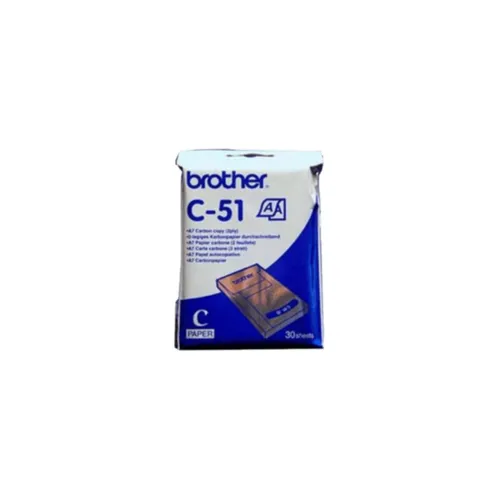 صورة ورق كربون Brother C51، 30 ورقة، A7
