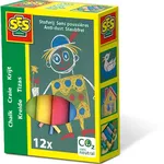 طباشير SES Creative ملون، 12 لون