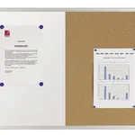 لوح Nobo Elipse المركب من الفلين/الفولاذ 900x600mm