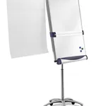 حامل سبورة بيضاء مغناطيسي فولاذي متنقل Nobo Impression Pro بأذرع عرض ممتدة
