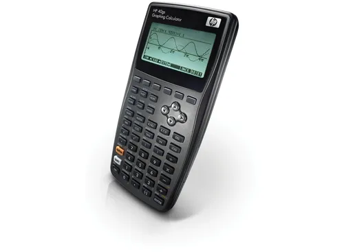 صورة آلة حاسبة علمية جيبية HP 40gs - أسود/فضي