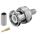 موصل كواكسيال Microconnect BNC ذكر (RG58)