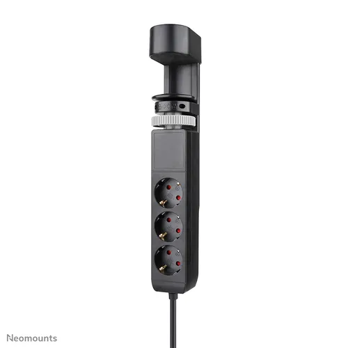 صورة Neomounts DS22-840BL6 شريط طاقة مكتبي بمشبك، 2 مخرج تيار متردد، 1 USB-C PD، 1 USB-A QC، كابل 1.5 متر