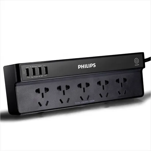 صورة Philips SPS7530H/93 Power Strip - 7 AC Outlets, USB Charging, 1.5m Cable