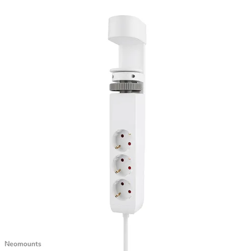 صورة Neomounts DS22-840WH6 موزع طاقة مكتبي بمشبك 3 مخارج تيار متردد 1 USB-C PD 1 USB-A QC كابل 1.8 متر أبيض