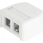 Legrand 404HDJ2-88 صندوق مخرج كهربائي RJ-45 أبيض بلاستيكي
