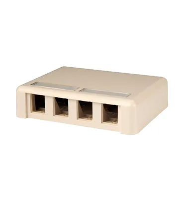 صورة Legrand 404HDJ4 صندوق منافذ شبكة RJ-45 أبيض بلاستيكي 4 منافذ